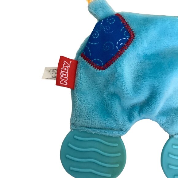 Nuby Baby Puppy Dog Teething Plush Pal Toy Soft Textures Crinkles Teether - Picture 2 of 5